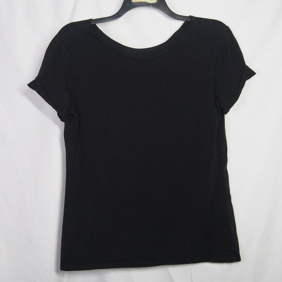 Nirvana Black/ Yellow Smiley Band Logo Rolled Collar T-Shirt Size L - Picture 5 of 15